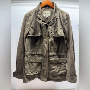Per Se Olive Utility Jacket